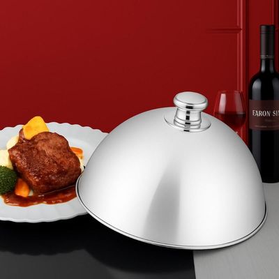 Kit 4 Cloches Tramontina Aço Inox 24,5cm Restaurantes Hóteis Eventos Cúpula Pratos Quentes