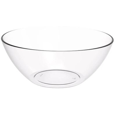 Conjunto 6 Potes de Sobremesa 265ml Tigela Redonda 2,3L Plástico Transparente Doces Saladas