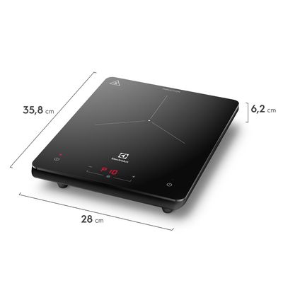 Cooktop 1 Boca de Indução Electrolux Portátil com Timer (IE3TP) 127V