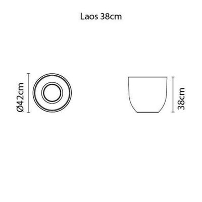 Vaso Tramontina Laos Concreto 38cm