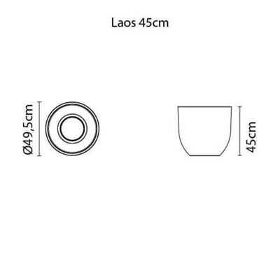 Vaso Tramontina Laos Concreto 45cm