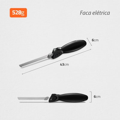 Faca Elétrica Mondial Preto 100W FA-01 220