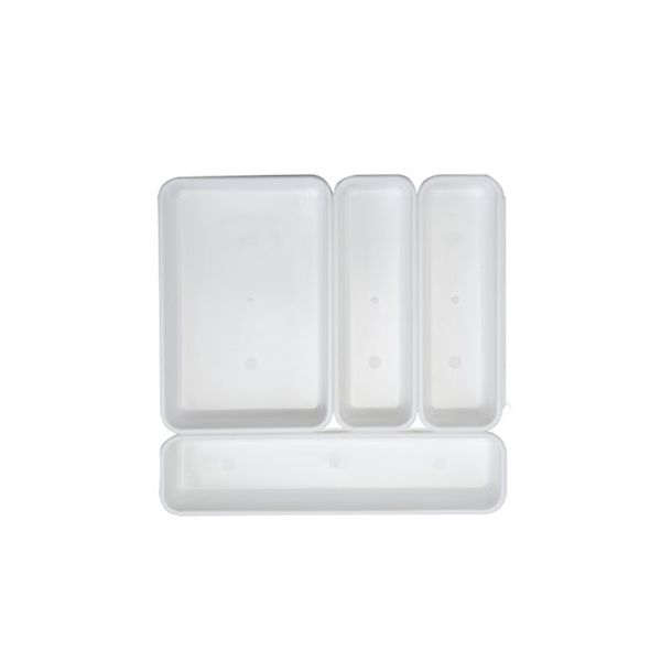 Conjunto de Organizadores Dasplast 4 Peças Plástico Branco