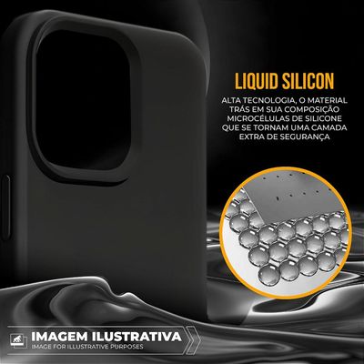 Kit Capa Silicon Premium e Película Hydrogel Privacidade para iPhone 16 - Gshield