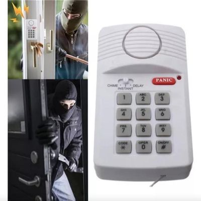 Kit Alarme Residencial E Comercial Sem Fio Com Teclado Numérico, Botão De Pânico E Sensor Magnético