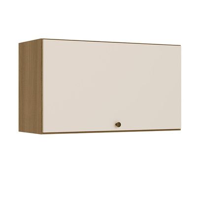 Armário Aéreo Basculante Leticia 80cm 1 Porta THB Nature/Offwhite