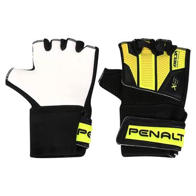 Luva de Goleiro Penalty Delta Training X Futsal 10 / Preto/Amarelo