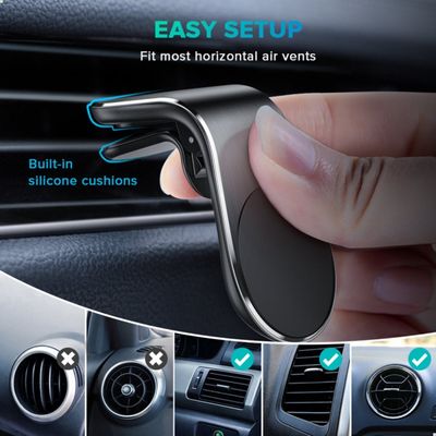 Suporte Automotivo para Celular com Ímã 360°- Ideal para GPS e Celular