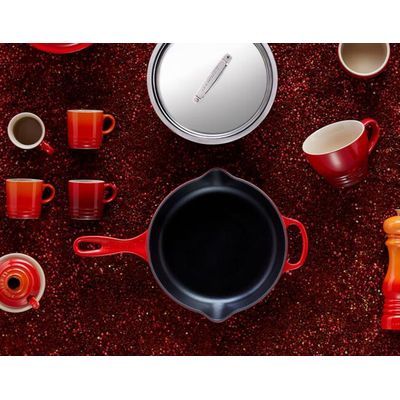 FRIGIDEIRA LE CREUSET SKILLET REDONDA 23CM C/ ALÇA SIGNATURE Vermelho