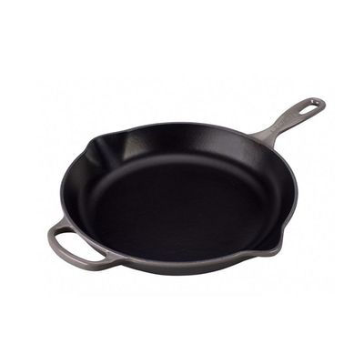 FRIGIDEIRA LE CREUSET SKILLET REDONDA 23CM C/ ALÇA SIGNATURE Cinza