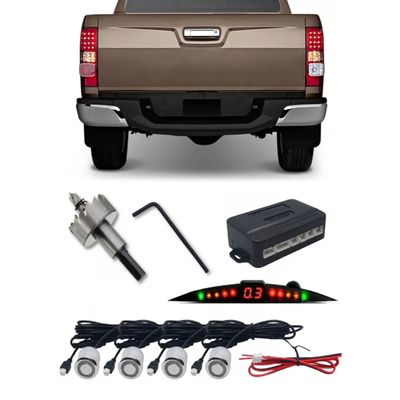 Sensor Cromado Parachoque de Metal Chevrolet S10 2012/2020