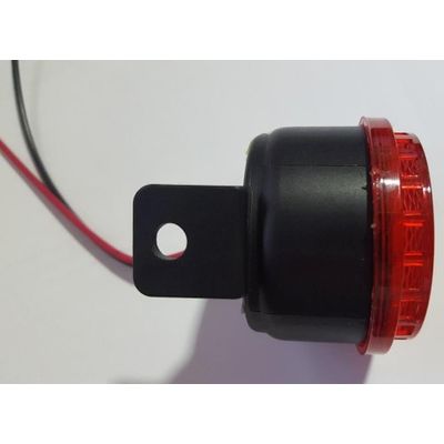 Sirene Automotiva De Ré 12v De Led Alarme 6 Toques