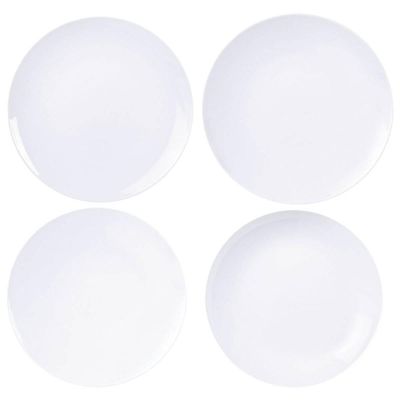 Aparelho de Jantar 24 Peças Tramontina Shopia Porcelana Branca Mesa Posta Jantar Almoço Sobremesa