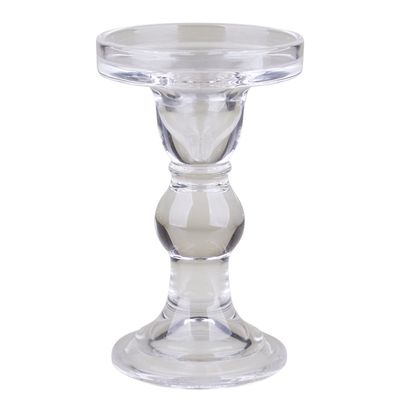 Castiçal de Vidro Cazza Nuit 14cm