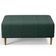 Kit 02 Puffs Decorativos Sala de Estar Cléo W01 Pés Palito 90 cm Linho Verde Musgo - Lyam Decor