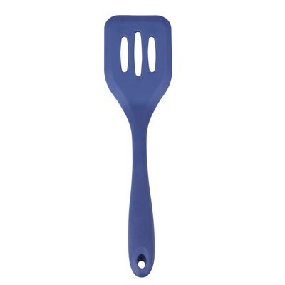 Espátula Vazada Cazza Easy em Silicone Azul