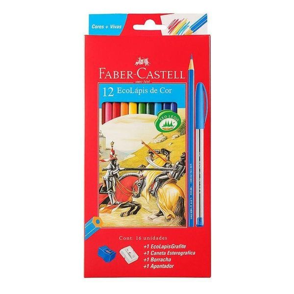 Lápis De Cor Ecolápis 120112+2ar 12 Cores - Faber Castell