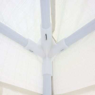 Tenda Gazebo Tubular 3m x 3m Polietileno Branca Bel 3m x 3m