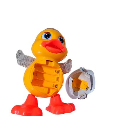 Brinquedo Pato Dançante Musical Anda Luz Som Infantil