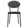 Cadeira Estofada Para Sala De Jantar Azuri Preto C01 Linho Prata - Lyam Decor