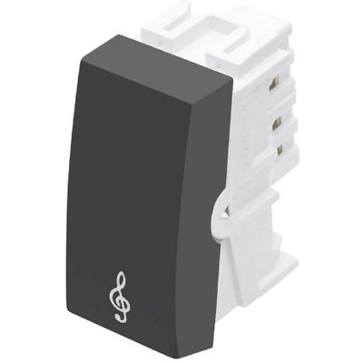 Módulo Pulsador Campainha Habitat Black 16 Amperes 250 Volts - 4030 - Fame