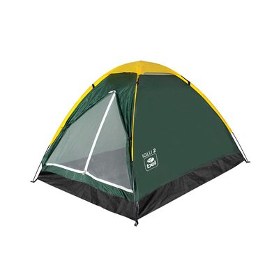 Barraca de Camping Iglu 2 Pessoas Bel Único / Verde e Amarelo