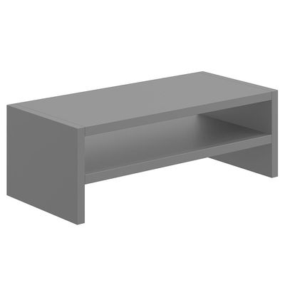 Kit 04 Suportes Stand Para Monitores Mesa Escritório Home Office Lap L03 Cinza - Lyam