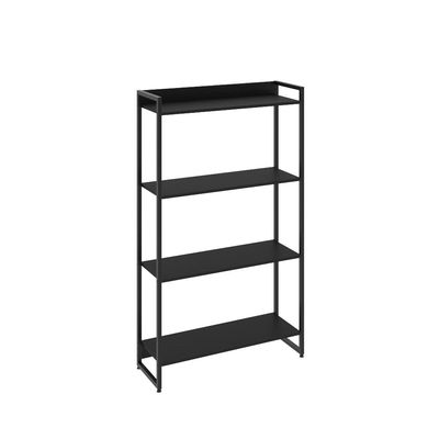 Kit 2 Estantes Multiuso Escritório Industrial 4 Prateleiras Areta 145x80cm C01 Onix - Lyam Decor