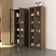 Estante Escritório Home Office 2 Portas De Vidro 4 Prateleiras Cannes 171x59 T01 Nogal - Lyam Decor
