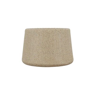 Vaso Tramontina Lótus em Polietileno Granito Areia 8,5 cm