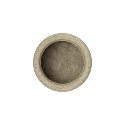 Vaso Tramontina Lótus em Polietileno Granito Areia 8,5 cm