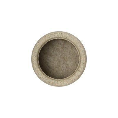 Vaso Tramontina Lótus em Polietileno Granito Areia 8,5 cm