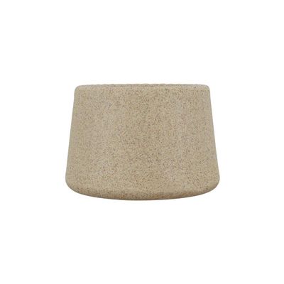Vaso Tramontina Lótus em Polietileno Granito Areia 8,5 cm