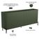 Aparador Buffet Sala de Jantar 4 Portas Brise Pés Industrial Preto Naim I03 Musgo - Lyam Decor