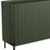 Aparador Buffet Sala de Jantar 4 Portas Brise Pés Industrial Preto Naim I03 Musgo - Lyam Decor
