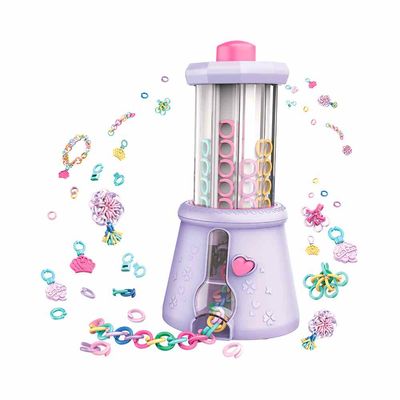 Brinquedo  Kit Máquina de Anéis com Acessórios - Bijoux Mania - Rosa - Fenix