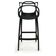 Conjunto Com 3 Banquetas Allegra Master 66 Cm Empilháveis Modernas E Confortáveis Para Cozinha Preto