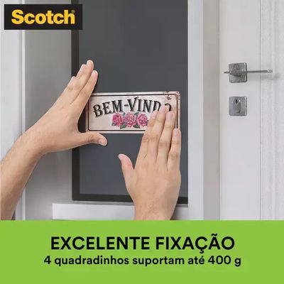 Fita Adesiva Dupla Face Scotch 3M com Espuma Uso Interno 25mmx25mm