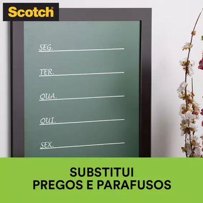 Fita Adesiva Dupla Face Scotch 3M com Espuma Uso Interno 25mmx25mm