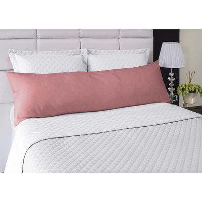 Fronha Avulsa Poliéster Abraço 50x150cm Rosa Antigo Lavive