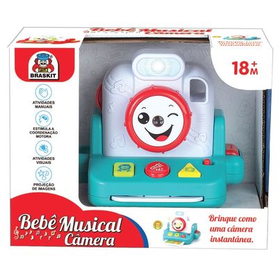 Brinquedo Bebê Musical Camera  630-8 - Braskit
