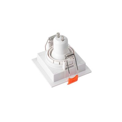Spot De Embutir Recuado Nordecor Loyo Para 1 Lâmpada Mr11 Gu10 Quadrado Branco