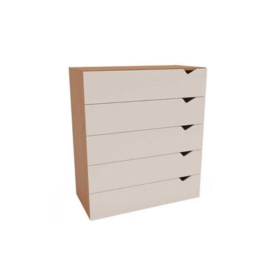 Cômoda De Quarto Porto C- 5 Gavetas Freijo-creme - Politorno