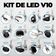 Kit Ultra Led V10 Super Branco 6500K 30W 20.000 Lumens H3