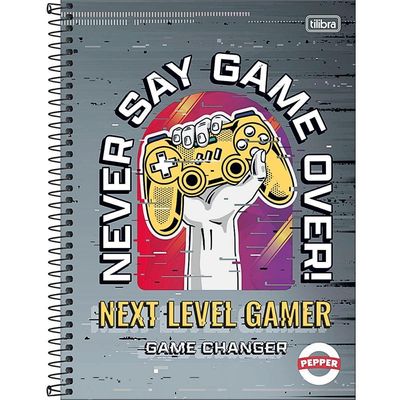 Caderno Espiral Capa Dura Universitário Pepper Masculino 80 Folhas 1 Matéria Tilibra
