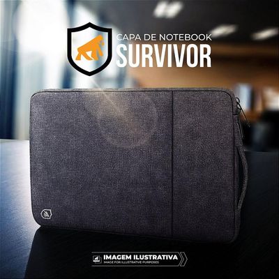 Capa para Notebook de 14 -15,6 Polegadas - Survivor - Cinza - Gshield