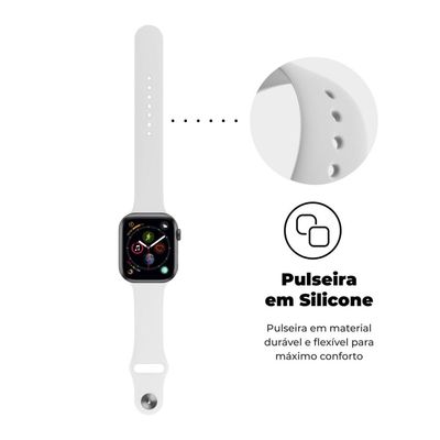 Pulseira para Apple Watch 42 / 44 / 45MM Ultra Fit - Branco - Gshield