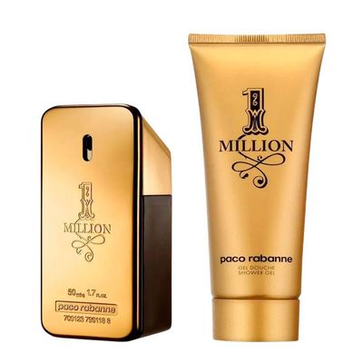 Kit Rabanne 1 Million Masculino - Eau De Toilette 50ml + Gel De Banho Perfumado 100ml