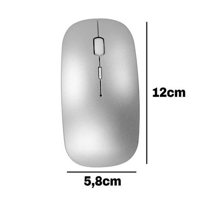 Mouse Sem Fio 2.4ghz Recarregável Usb Ergonômico Wireless Branco