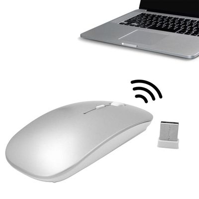 Mouse Sem Fio 2.4ghz Recarregável Usb Ergonômico Wireless Branco
